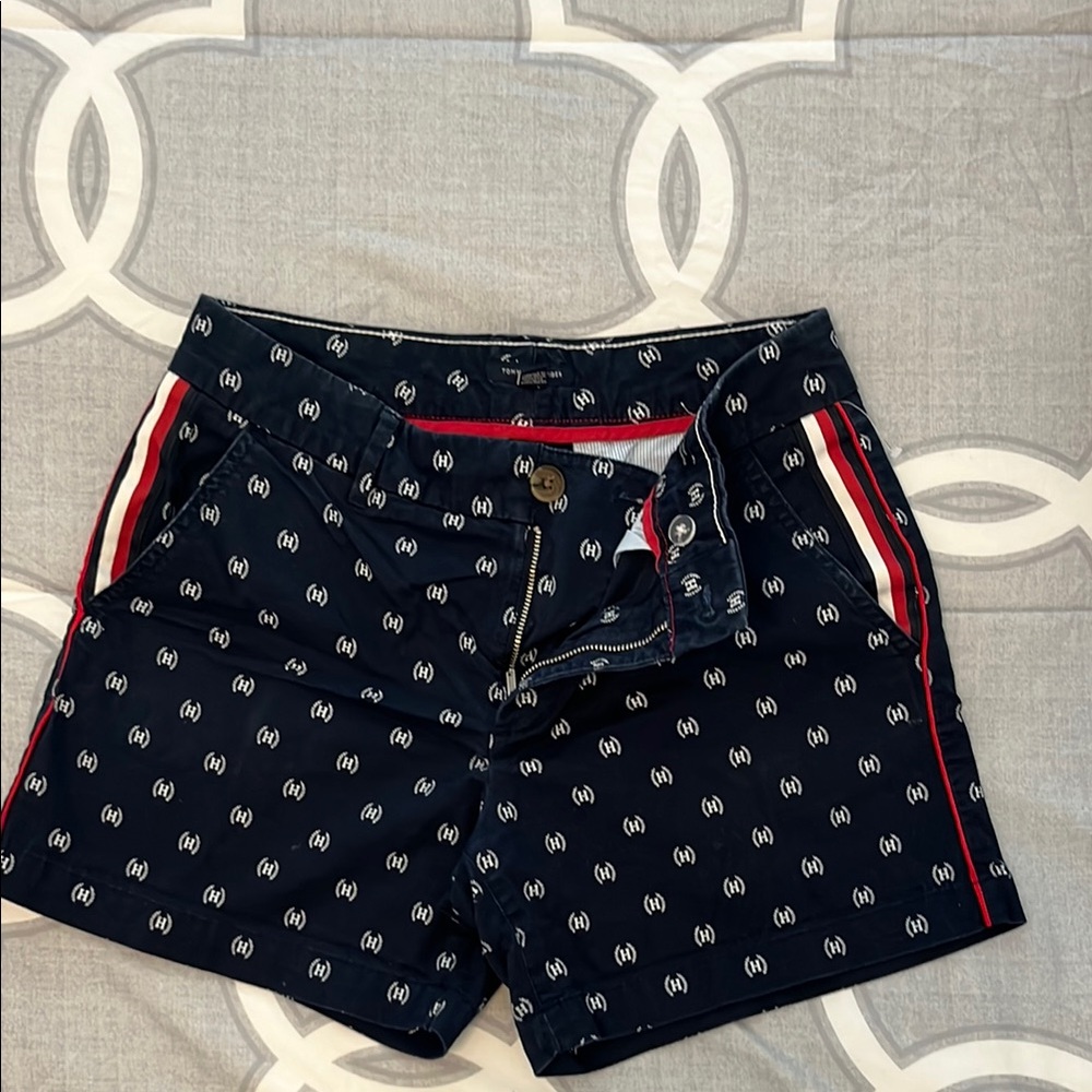 Tommy Hilfiger Blue and Red Board Shorts Nautical Design
